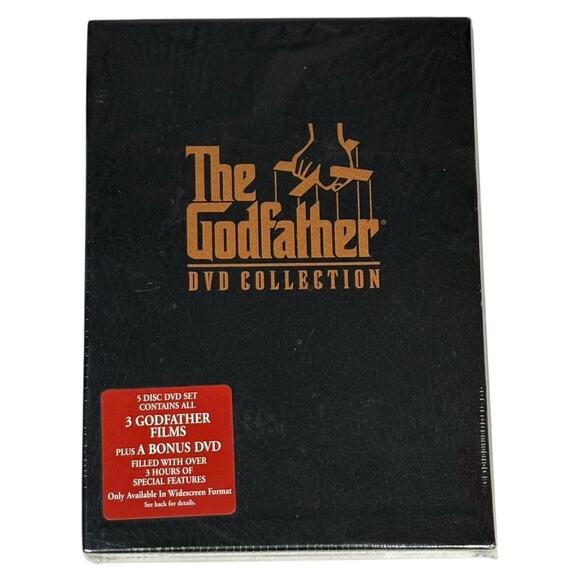 SEALED "The Godfather" Movie DVD Collection Set 2001 - 5-Disc Trilogy BRAND NEW - Picture 1 of 16